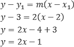 equação reduzida da reta exemplo 02